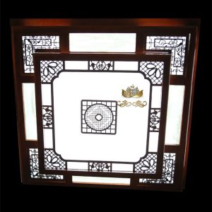 Đèn ốp trần gỗ 9603