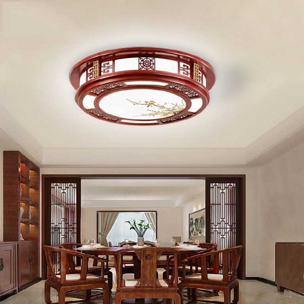 Các đèn LED được sử dụng trong đèn ốp trần gỗ giúp tiết kiệm điện năng