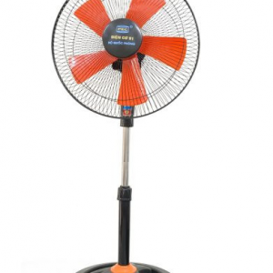 Quạt rút đế tròn 3 khoang, cánh cam 5 lá