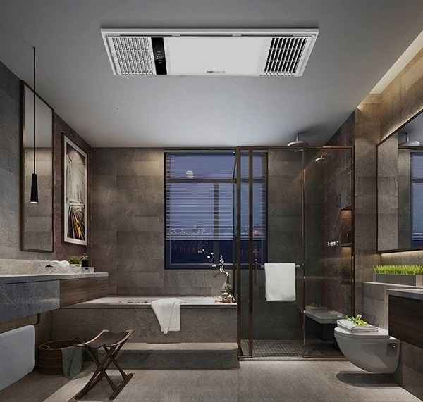 Đèn điều hòa phòng tắm có nhiều loại kiểu dáng thiết kế, chất liệu và màu sắc khác nhau