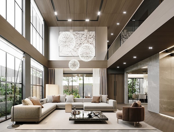 Đèn thả pha lê thường được chế tác với các chi tiết tinh tế và chất liệu cao cấp