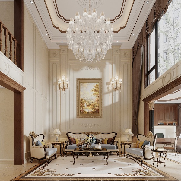 Đèn trang trí cần phản ánh được phong cách trang trí chung của phòng khách