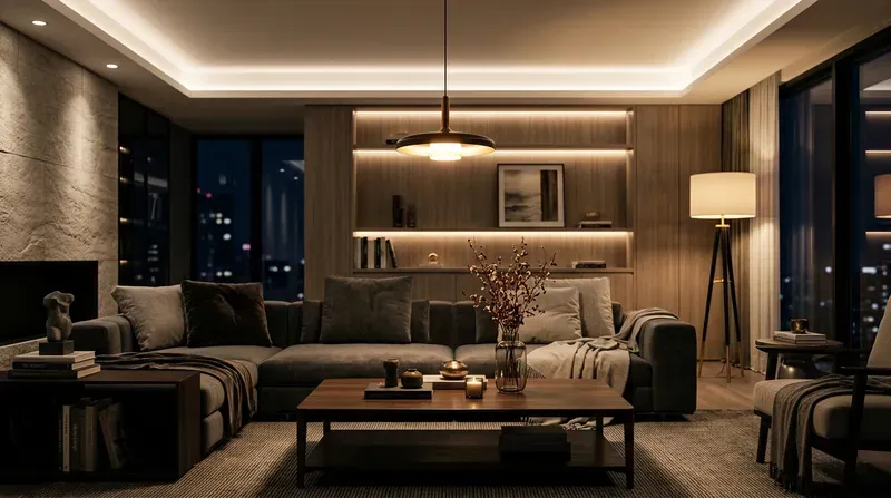 Vai trò của thiết kế ánh sáng phòng khách trong nội thất hiện đại