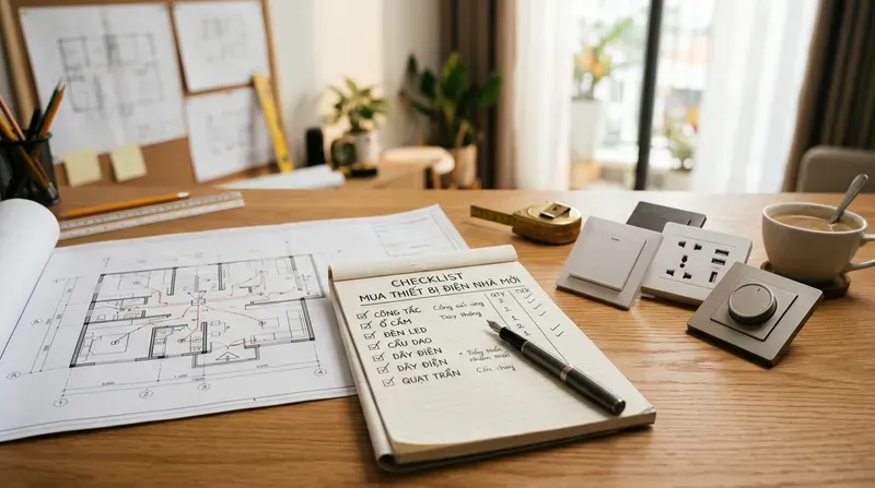 Tại sao cần lập checklist mua thiết bị điện trước khi hoàn thiện?